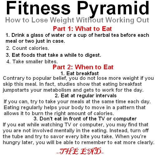How to decrease weight without exercise